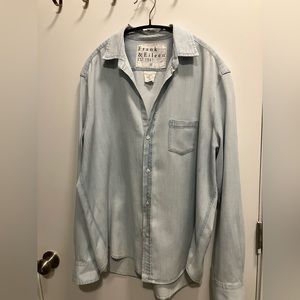 Frank and Eileen Eileen skirt in Light Wash Denim, Size M